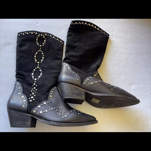 FREE PEOPLE Joelton Studded Western Boots - Picture 4 of 6